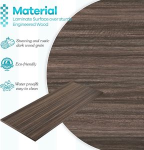 Plateau de table rectangulaire en bois naturel laminé avec logo personnalisé, pour meubles et restaurants - Product Image 6