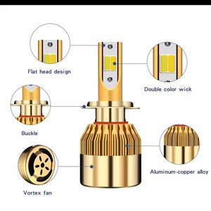 Ampoules LED TCYATO pour voitures H4 LED H7 LED 3000K 6000K H11 LED H4 Ampoule LED H11 Ampoule LED bicolore Jaune Blanc - Product Image 4