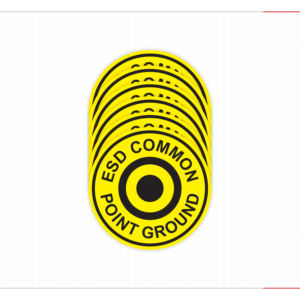 Autocollant adhésif jaune pour bouton d'arrêt d'urgence, autocollant de sécurité pour bouton de mise hors tension, pour machines industrielles, conforme à la norme OSHA - Product Image 3