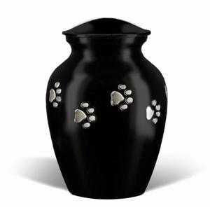 Urne funéraire dorée de style arabe pour adulte avec motifs personnalisables, urnes de luxe en émail blanc pour fournitures funéraires d'animaux de compagnie - Product Image 5