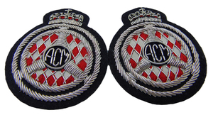 Handmade Golden Bullion Wire Blazer Badges Customized Size Shape 3D Hand Embroidered Patches Canvas Fabric Durable Fashion - Product Image 2