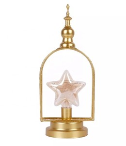 Ramadan Kareem Decor Eid Mubarak Decoration Golden <b>Lantern</b> Candle Holder Decorative <b>Lantern</b> Tabletop <b>Lantern</b> Metal <b>Lantern</b> - Product Image 4