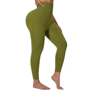 Leggings Deportivos para Mujer Talla Grande, Leggings de Yoga de Cintura Alta, Lisos, Ajustados, Elásticos e Informales para Damas - Product Image 2
