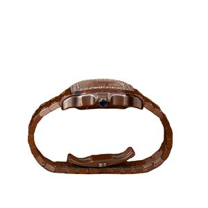 Nueva llegada de lujo azul de negocios reloj Impresionante cristal analógico Dial Moissanite diamante Estilo libre cuadrado 18mm Edición Limitada - Product Image 5