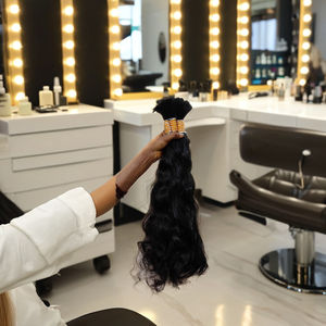 Pelo Rizado 100 humano, pelo a granel brasileño virgen remy para trenzado, 4b/4c, alta calidad - Product Image 1