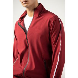 Chándal de Nailon de Alta Calidad para Hombre, Sudadera Color Granate, Diseño de Manga Regular Personalizado - Product Image 3