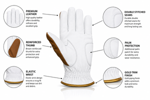 Guantes de Golf de Diseño Deportivo, Color Personalizado, Cuero Premium, Excelente Agarre, Súper Suaves y Transpirables - Product Image 4