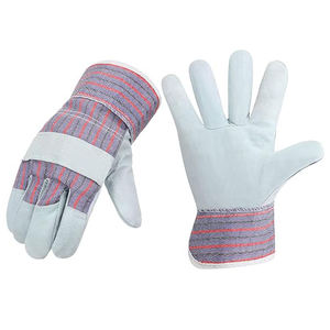 ถุงมือทำงานคุณภาพสูง ผลิตจากหนังวัวแท้ ระบายอากาศได้ดี เหมาะสำหรับงานอุตสาหกรรม ก่อสร้าง ประกอบรถยนต์ และงานนิรภัย - Product Image 1