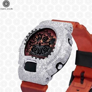 Charm Jewells Sport Watch Analog Display <b>Red</b> Stainless Steel Band 40mm Case Mechanical Movement 10 Bar Water Resistance Unisex - Product Image 3