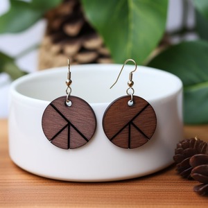 Pendientes de Madera Hipoalergénicos, Pendientes de Madera Amigables con la Piel, Pendientes de Madera de Color Sólido, Uso Comercial al por Mayor de Fábrica Personalizada - Product Image 4