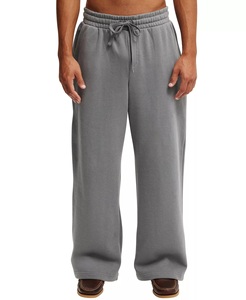 Pantalones Deportivos Casuales para Hombre, Cintura Media, Corte Holgado, Pierna Recta, Cierre con Cordón, Algodón/Poliéster, Peso Medio, Cómodos y Holgados - Product Image 1