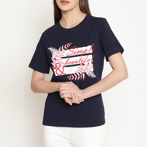 T-shirt imprimé surdimensionné pour femme, motif DTF, col rond, 100 % coton, coupe ample et confortable, manches courtes, idéal pour l'été - Product Image 6
