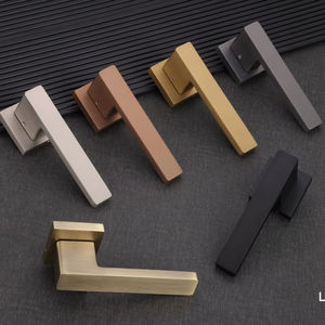 Ensemble de poignées de porte silencieuses à levier, design moderne et minimaliste, quincaillerie de mobilier haut de gamme pour une vie résidentielle paisible - Product Image 1