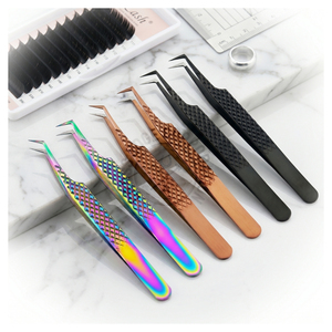 Professional Stainless Steel 90 Degree Eyelash <b>Extension</b> Tweezer Beauty Set with Custom Logo Lash Isolation Tool - Product Image 1