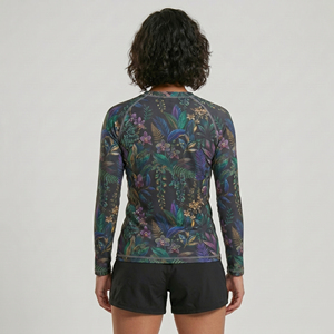 Rashguard pour femmes écologique, personnalisable OEM, haute qualité, manches longues, respirant, séchage rapide, UPF50+, antibactérien - Product Image 6