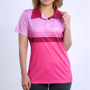 เสื้อโปโลผู้หญิงระบายอากาศดี แขนสั้น สำหรับฤดูร้อน ดีไซน์ทันสมัย - Product Image 1