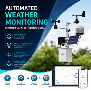 Station de surveillance météo intelligente avec ATSCADA Cloud |   Solution de surveillance météorologique OEM industrielle - Product Image 1