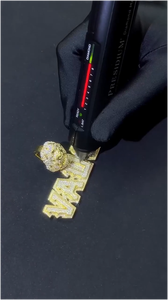 Pendentif Moissanite Personnalisé Hip Hop VVS D, Bijoux Personnalisés en Argent 925, Collier Pendentif Scintillant, Passe le Test du Diamant - Product Image 3