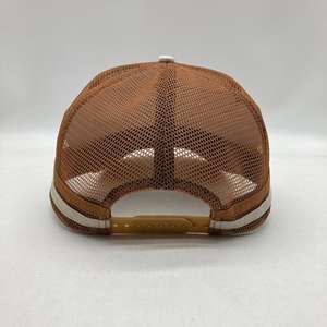 Gorra Trucker Personalizada al por Mayor de 5 Paneles con Corona Estructurada de Perfil Alto y Malla a Rayas, Gorras Trucker con 2 Rayas Laterales del País Australia - Product Image 2