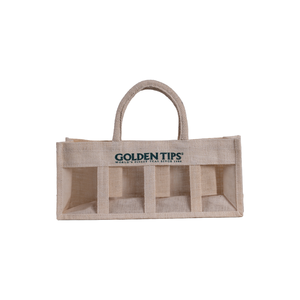 Bolsa de Yute Personalizada con 4 Compartimentos, Elegante y Ecológica, para Regalos y Fiestas - Product Image 1