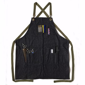 Delantal de Peluquería con Bolsillo, Delantal de Salón con Cuello Ajustable, Delantal de Peluquero para Barbería - Product Image 1
