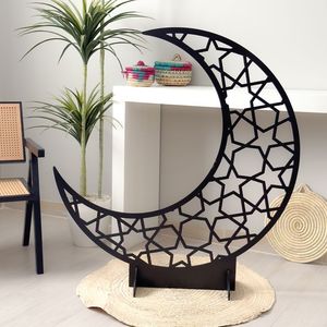 Décoration d'intérieur Ramadan moderne en forme de minaret, plaqué or, motif lune et étoile, artisanale et durable, disponible en taille/couleur/logo personnalisés en gros - Product Image 4