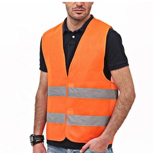 Chaleco de Seguridad Impermeable Naranja Clase 2 con Certificación ANSI, Ropa de Trabajo de Alta Visibilidad Reflectante para Uso en Exteriores - Product Image 3