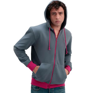 Sweat-shirts à capuche surdimensionnés pour hommes de haute qualité, 96 % polyester, 4 % élasthanne, logo personnalisé imprimé, fermeture éclair solide, épais et lourd, vente en gros - Product Image 4