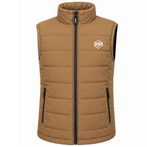 Gilet matelassé d'hiver pour homme OEM, veste sans manches durable et chaude avec poches zippées, résistant au vent, vêtements de travail d'extérieur - Product Image 1