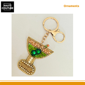 Oferta Increíble, Superventas, Hecho en India, Tamaño 5.5 x 5.5 cm, Decoración para el Hogar, Adornos Colgantes Festivos - Llavero con Forma de Copa de Vino - Product Image 3