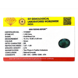 Natural Zambian Emerald Loose Gemstone 6.65 Carat Certified Pear Cut Wholesale - Product Image 4