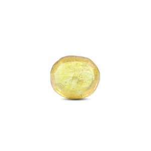 Loose 4.05 Carat Oval Cut Yellow Sapphire Gemstone for Fine Jewelry - Product Image 2