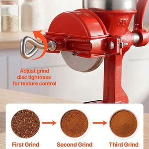 Moulin à café manuel à trémie basse pour céréales, épices, grains de café et noix - Product Image 4