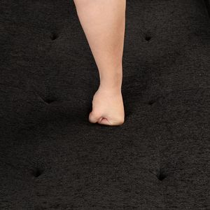 Divano Sezionale Moderno a L da 3 Posti Reversibile con Letto Estraibile e Chaise Longue Contenitore, 2 Sgabelli per Soggiorno - 104.5 - Product Image 5