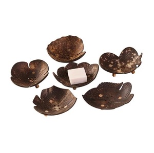 Premium Coconut Shell <b>Soap</b> Dish Decorative Bathroom <b>Soap</b> <b>Holder</b> for Kitchen Sink Counter Display - Product Image 2