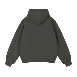 Sweat à capuche zippé personnalisé imprimé, 100% coton molletonné, vêtements décontractés unisexes, streetwear, sweats à capuche vierges multicolores, logo OEM - Product Image 4