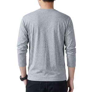 เสื้อยืดคอโอ แขนยาว ทรงหลวม พิมพ์ลายดิจิทัล ผ้าคอตตอนถักน้ำหนัก 230 กรัม เนื้อผ้านุ่ม ระบายอากาศได้ดี พรีเมียม ผลิตจากโรงงาน OEM - Product Image 5
