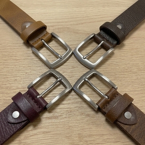 เข็มขัดหนังแท้สั่งทำพิเศษพร้อมหัวเข็มขัดเงินสุดเก๋ - Product Image 4