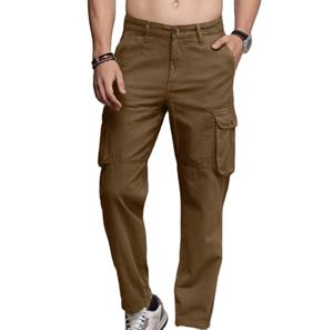 Pantalon cargo décontracté en velours côtelé pour homme, personnalisable avec votre logo, respirant, couleur unie, écologique, séchage rapide, non tissé - Product Image 1