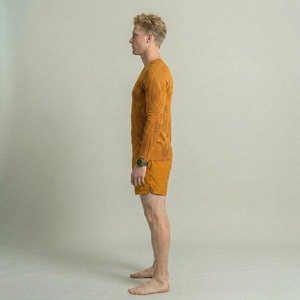 Rashguard pour homme uni fabriqué en usine à prix raisonnable, rashguard personnalisé à manches longues en polyester et élasthanne pour homme - Product Image 3