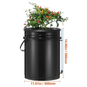 Sistema di Coltivazione Idroponica DWC da 5 Galloni con 4 Secchi, Kit di Irrigazione Superiore e Pompa d'Aria per Coltura in Acqua Profonda - Product Image 2