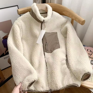 Veste polaire d'hiver surdimensionnée de haute qualité avec logo personnalisé brodé, fermeture éclair, pour le sport, le cyclisme, la chasse, en molleton pour hommes - Product Image 2