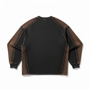 เสื้อยืดแขนสั้นสไตล์เรโทรวินเทจสำหรับผู้ชายและผู้หญิง-ผ้าฝ้าย 100% ปักลายโลโก้ด้านหน้า ทรงโอเวอร์ไซส์ เป็นมิตรกับสิ่งแวดล้อม BLACKTHORN - Product Image 4