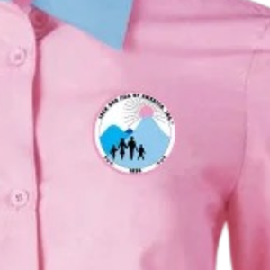 เสื้อยืดสีชมพู แขนยาว คอปก สไตล์ลำลอง แฟชั่นสำหรับผู้หญิง แต่งลายปัก สไตล์ Preppy ผ้าออร์แกนซ่า ผ้าฝ้าย 100% - Product Image 4