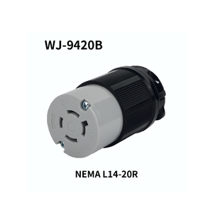 Conector de Bloqueo de Alta Calidad WJ-9420B, Estable al Contacto, 20A, 125/250V, para Conexión de Cables de Distribución de Energía - Product Image 1