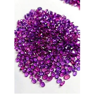 โรโดไลต์การ์เนตธรรมชาติ 1717 ชิ้น ขนาด 4x3 มม. 5x3 มม. 6x4 มม. รูปไข่ 2 มม. 2.5 มม. 3 มม. ทรงกลม 6x3 8x4 มม. ทรงมาร์คีส์ น้ำหนัก 375 กะรัต จำนวน 1 ล็อต ราคา 263 ดอลลาร์สหรัฐ - Product Image 1