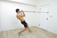 ALLWINWIN DRB07 Bande de Résistance pour Porte - Tube d'Ancre en X pour Exercices et Étirements