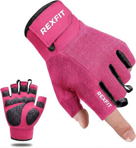Rexfit Professional Breathable Fitness Gym <b>Gloves</b> for Weightlifting Exercise and Strength Training Accept Customized - Product Image 5