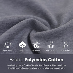 Sweat à capuche zippé décontracté et athlétique pour hommes en tissu mélangé doux en coton et poly - Product Image 6