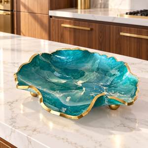 Tazón de Resina Pulida Hecho a Mano, Diseño Moderno, Ecológico, No Tóxico, Apto para Lavavajillas, Duradero, para Sopa, Arroz, Comida, Regalo de Boda - Product Image 2